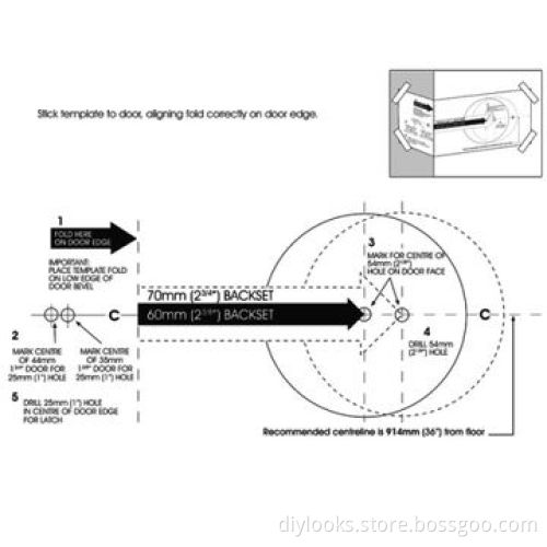 Keyless Electronic Digital Door Lock (YL99-W)